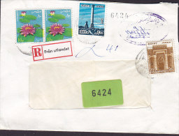 Egypte Egypt Registered Recommande Label (Swedish) "Från Utlandet" MARSE EL ALAM Cover Lettre To Sweden ?? - Used Stamps