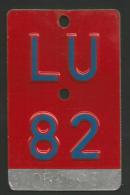 Velonummer Luzern LU 82 - Plaques D'immatriculation