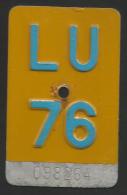 Velonummer Mofanummer Luzern LU 76 - Number Plates