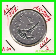 ALEMANIA  - BRD  - MONEDA DE 10 DM  PLATA  S/C  AÑO 1998-J PROOF - Conmemorativas