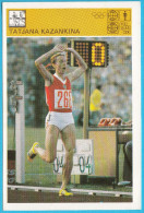 TATYANA KAZANKINA (Russia) Athletics - Yugoslavia Vintage Card Svijet Sporta * Athlétisme Athletik Atletismo Atletica - Other & Unclassified