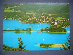 Austria: PÖRTSCHACH Am Worthersee, Blick V. Pyramidenkogel - Luftbild - Aerial View - 1960s Used - Pörtschach