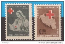 1950  X    JUGOSLAVIJA CROCE ROSSA MEDICINA NURSE INFERMIERE GEOGRAFIA    MNH - Geographie