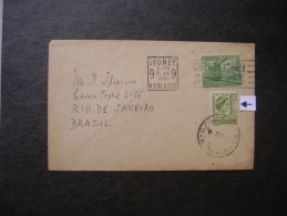 SYDNEY Circulated LETTER TO BRAZIL IN 1951 AS - Cartas & Documentos