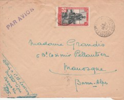 SOUDAN YT 86 SEUL SUR LETTRE AVION BAMAKO 14/9/42 POUR MANOSQUE    TDA96 - Storia Postale