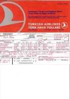 Turkish Airlines 2 Tickets Stuttgart Istanbul Bodrum, Izmir Stuttgart - Europe