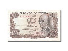 Billet, Espagne, 100 Pesetas, 1970, 1970-11-17, KM:152a, TTB - 100 Pesetas