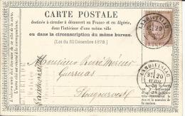 LANDIVISIAU -  CARTE POSTALE DESTINEE A CIRCULER A DECOUVERT EN FRANCE ET EN ALGERIE DANS L INTERIEUR D UNE MEME VILLE - Landivisiau