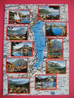 DER TRAUNSEE Und Seine Ferienparadiese Im Salzkammergut,MAP - Traun