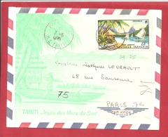 N°Y&T  N° PA9 PAPEETE      Vers   FRANCE   1965 - Covers & Documents