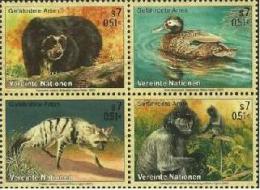 United Nation 2001 Wild Animal 4v Mint - Sonstige & Ohne Zuordnung