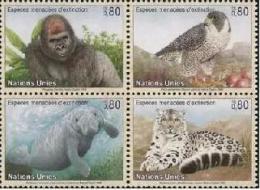United Nation 1993 Wild Animal And Bird 4v Mint - Andere & Zonder Classificatie