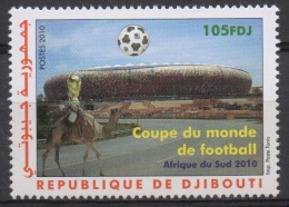 Djibouti Dschibuti 2010 Mi. 814 ** Neuf MNH Coupe Du Monde Football Soccer World Cup FIFA South Africa Fußball WM RARE - 2010 – África Del Sur