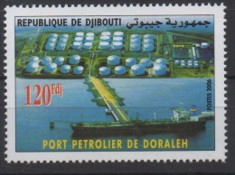 Djibouti Dschibuti 2006 Mi. 808 ** MNH Port Pétrolier De Doraleh Hafen Harbour Ship Cargo Paquebot Boot Boat RARE ! - Maritiem