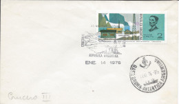 Antarctique Base Polaire Argentine Base Brown Antartica Argentina 14/1/1976 Antenne Manchot - Brieven En Documenten