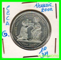 ALEMANIA  - BRD  - MONEDA DE 10 DM  PLATA  S/C  AÑO  2000-G  PROOF - Commemorative