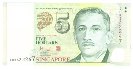 Billet, Singapour, 5 Dollars, 2005, Undated, KM:47, NEUF - Singapour