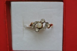 Bague Perle Et Brillants - Anelli