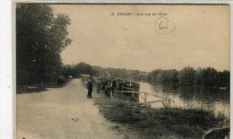 CPA 95 ERAGNY UNE VUE DE L OISE - Eragny