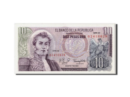 Billet, Colombie, 10 Pesos Oro, 1980, 1980-08-07, KM:407h, NEUF - Kolumbien