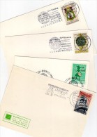 LUXEMBURG 1961-1970 - 4 Kartenbelege Mit SStmp. - Covers & Documents