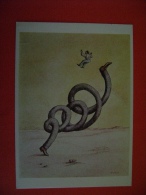 CPM ILLUSTRATEUR  TOPOR - LE SAUT PERILLEUX - PLUME ET CRAYON DE COULEUR 1972 - Topor