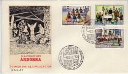 2962 FDC Andorra  La Vieja 1972  Costumbres Populares - Covers & Documents