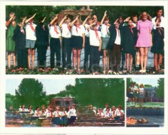 Young Pioneers Salute At The Eternal Flame - Brest - Large Format Card - 1978 - Belarus USSR - Unused - Belarus