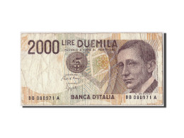 Billet, Italie, 2000 Lire, 1990, Undated, KM:115, TB - 2000 Liras