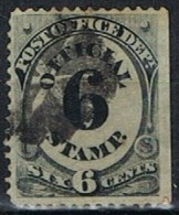 United States Official Stamp 6 Ctvos. Fancy Cancel,  Sc O-50 º - Service