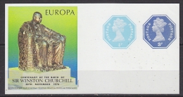 Great Britain 1974 Centenary Birth Winston Churchill M/s ** Mnh (27114) - Blocks & Miniature Sheets