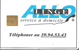 Carte Téléphonique Allo Linge Service Domicile Concept CEV SO2 Carte De Paiement - Andere & Zonder Classificatie