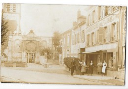 CERGY (95) Carte Photo Place De L'église Façade Au Rendez Vous Des Pecheurs - Cergy Pontoise