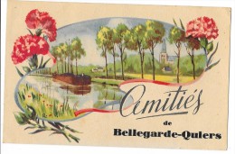 BELLEGARDE QUIERS Carte Fantaisie Amitiés De - Other & Unclassified