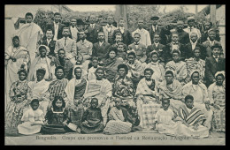 BENGUELLA -COSTUMES-Grupo Que Promoveu O Festival Da Restauração D'Angola(Ed.Tiberio D'Oliveira & C.ª)carte Postale - Angola