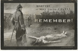 Edith Cavell Nurse  Born In Norwich Assassinated October 12, 1915 Signed Carrey - Norwich