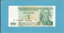 TRANSNISTRIA - 1 RUBLE - 1994 - Pick 16 - UNC. - BANKA NISTRIANA - 2 Scans - Moldova