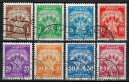 JUGOSLAWIEN 1951 - Porto MiNr: 100-107 Komplett Used - Timbres-taxe