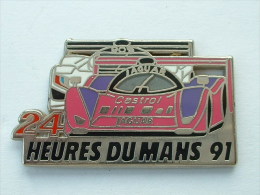 Pin´s  24H DU MANS 91 - JAGUAR - PEUGEOT 905 - Jaguar