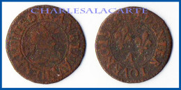 1604 HENRI IV LE GRAND DENIER TOURNOIS 1er. TYPE PARIS MOULIN DES ETUVES CUIVRE TB VOIR LE SCAN SVP - 1589-1610 Enrico IV