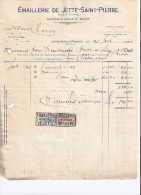 Factuur émaillerie De Jette-saint-pierre - 1925 - 8 Stuks! - 1900 – 1949
