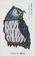 Télécarte Japon  - Oiseau HIBOU CHOUETTE / Minerva - OWL Bird  Japan Phonecard - EULE Vogel Telefonkarte - 4204 - Búhos, Lechuza