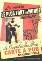 Carte Postale édition "Dix Et Demi Quinze" - Le Média Le Plus Fort Du Monde Déclare : (lutteur) - Wrestling