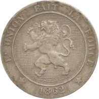 Monnaie, Belgique, Leopold I, 5 Centimes, 1862, TB+, Copper-nickel, KM:21 - 5 Cents