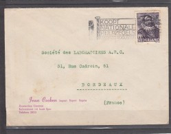 Lettre PUB De AMSTERDAM  Annee 1946       Pour BORDEAUX      Timbre   SEUL Sur LETTRE - Cartas & Documentos