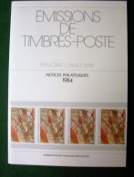 Andorre - Emissions De Timbres Poste - Principat D´Andorra - Notices Philatéliques 1984 - édité Par La Poste - Other & Unclassified