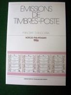 Andorre - Emissions De Timbres Poste - Principat D´Andorra - Notices Philatéliques 1986 - édité Par La Poste - Other & Unclassified