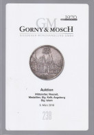 C1  Gorny Mosch Catalogue MONNAIES Allemagne Medailles Renaissance Islam 03/2016 - Literatur & Software