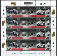 2010 -  Italia - Italy - " Made In Italy " Dedicata All'ALFA ROMEO - Sass. Nr.  BF. 62 ?????? - Mint - MNH - Hojas Bloque