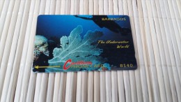 Phonecard Barbados Number 5 CBDC Underwater  Diving  40 $Used Rare - Barbades